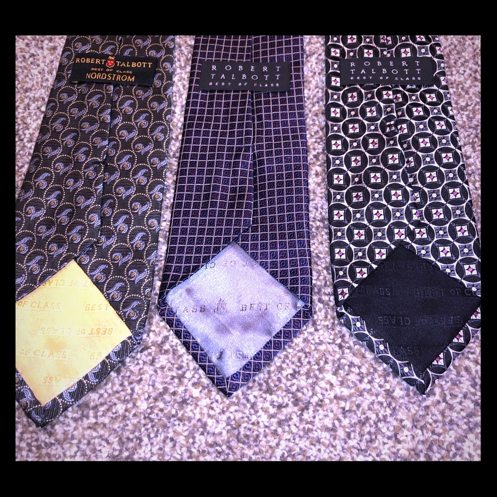 Robert Talbott Ties bundle of 3 great condition